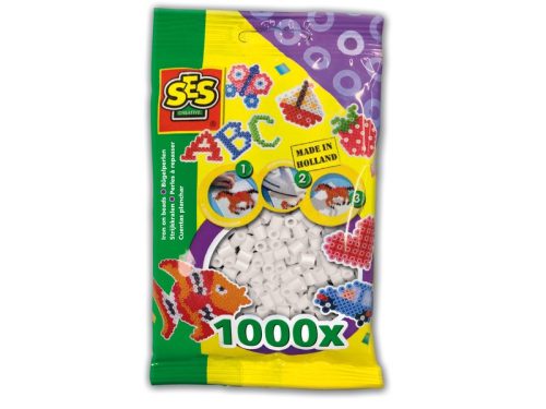 SES: Vasalható gyöngy 1000 darabos - fehér