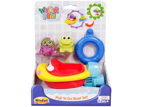 Bébi fürdőjáték kishajóval