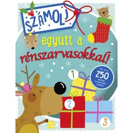 Számolj együtt a rénszarvasokkal. Matricás foglalkoztatókönyv