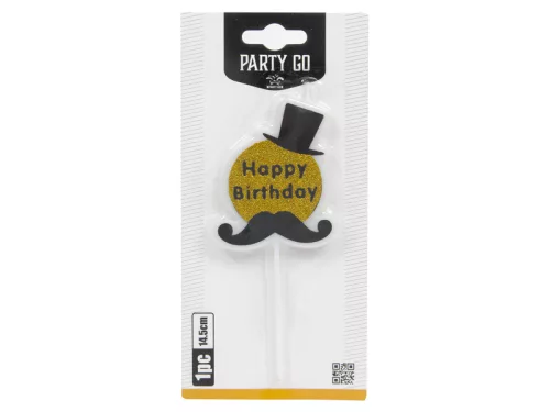 Happy Birthday gyertya 14 cm