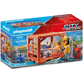 Playmobil hegesztő konténerrel