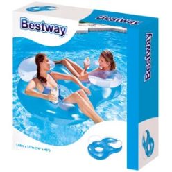 Bestway 43009 Dupla úszófotel - 118 x 117 cm