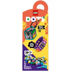 LEGO DOTS 41945 Neontigris karkötő és táskadísz