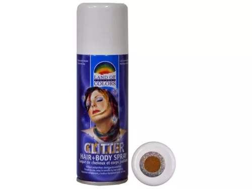 Csillogó haj- és testspray - arany, 125 ml