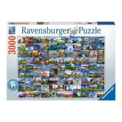   Ravensburger Puzzle 3000 db - 99 gyönyörű hely Európában