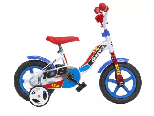 10"" kerékpár - 108 Sport - fehér/piros