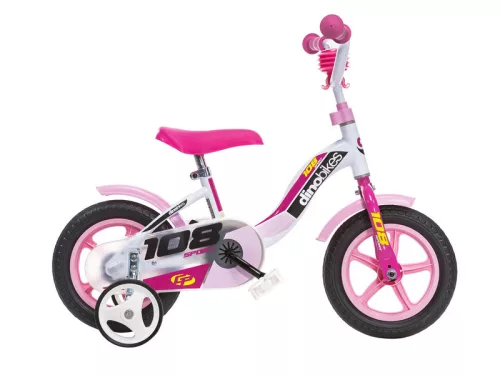 10"" kerékpár - 108 Sport - fehér/rózsaszín