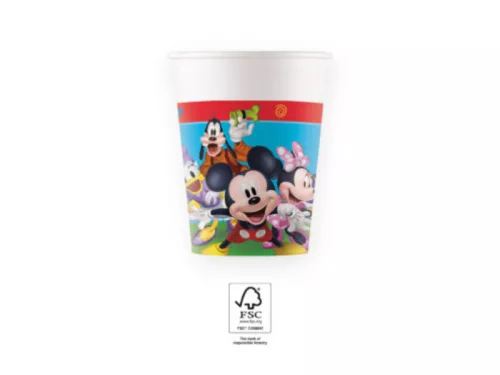Mickey Rock the House papírpohár - 200 ml, 8 db / csomag