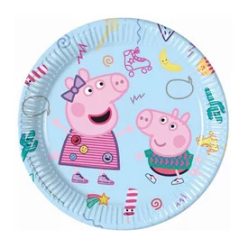 Peppa malac papírtányér - 23 cm, 8 db / csomag