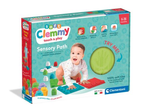 Clemmy érzékelést fejlesztő játszószőnyeg építőkockákkal