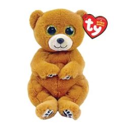   TY: Beanie Babies plüss figura DUNCAN, 15 cm - barna medve (3)