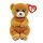 TY: Beanie Babies plüss figura DUNCAN, 15 cm - barna medve (3)