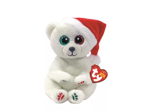 TY: Beanie Babies plüss figura EMERY, 15 cm - jegesmedve (3)