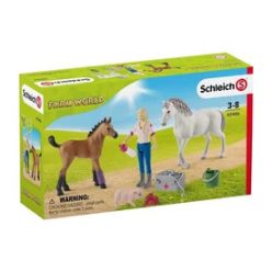 Schleich Orvoslátogatás kancánál és csikóknál