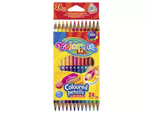 Colorino Kétoldalú háromszög alakú színes ceruza 12db