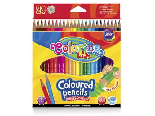 Colorino Színes hatszögletű ceruzák 24db