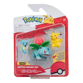 Pokémon 3 db-os figura csomag -   Pikachu, Horsea, Ivysaur