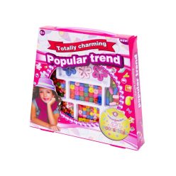 Gyöngyfűző készlet fából betűkkel