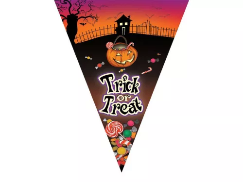 Trick or Treat Halloweeni zászlófüzés 5m