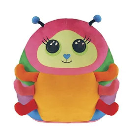 Ty Squishy Beanies párna alakú plüss figura NESSA, 30 cm - színes hernyó