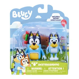 Bluey Figura dupla csomag Gördeszkások