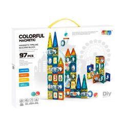 Mágneses építő és golyófuttató 97 db