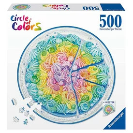 Puzzle kör 500 db - Szivárvány torta