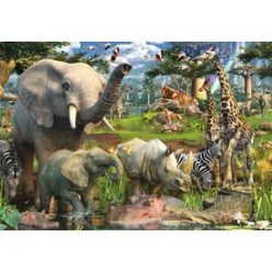 Ravensburger: Puzzle 18000 db - Az itatónál