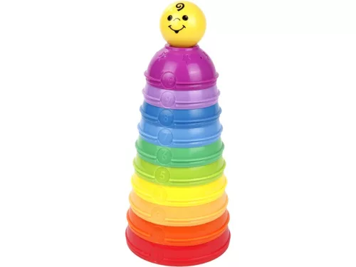 Fisher-Price 10 darabos színes csészepiramis