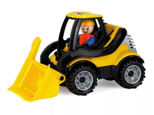 Műanyag földmunkagép, 21 cm, sofőrrel