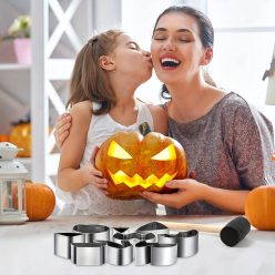   Rozsdamentes acél Halloween tökfaragó készlet - Tartós és Precíz Eszközök Ünnepi Díszítéshez