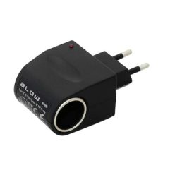   Fali hálózati szivargyújtós adapter 230V-12V átalakító