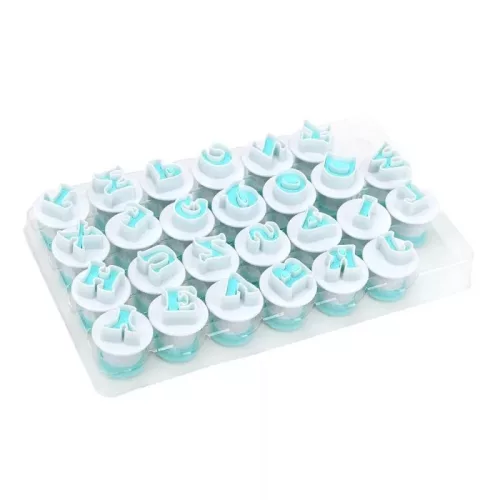ABC betű szaggató tortadíszítéshez, ABC-s fondant forma