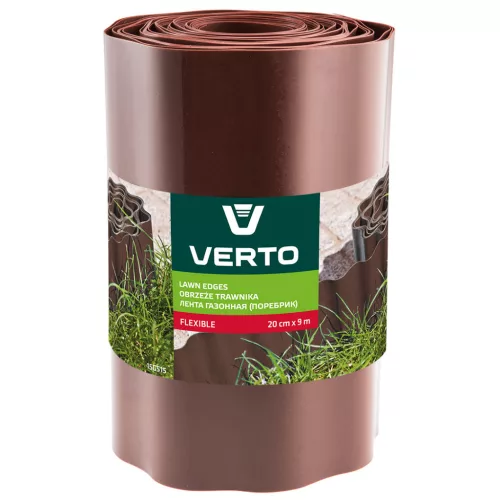 VERTO Ágyásszegély 20cm, 9m, barna 15G515