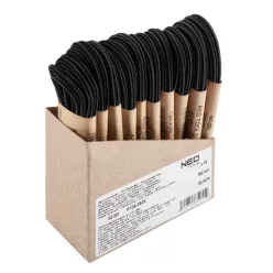   NEO TOOLS Cipőfűző 150cm, fekete, Rendelési egység: 10db 82-391