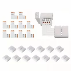 10db LED Fénycsík Csatlakozó