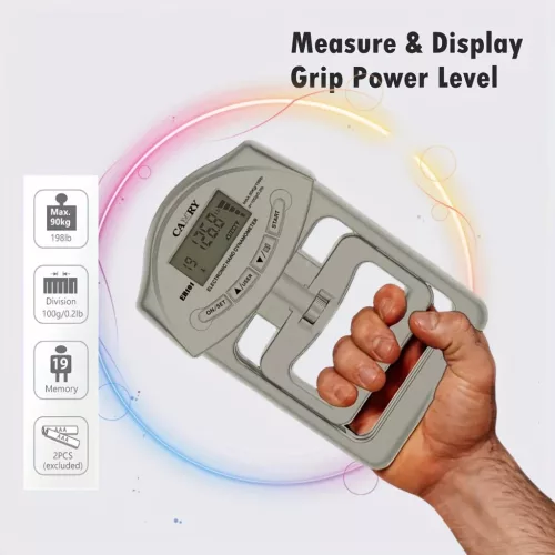 Camry Markolat Erőmérő 198lb/90kg, Digitális Kéz Dinamométer a Kézfogás Erősítéséhez Edző Teszt