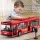 30.48 cm-es piros és kék dupla ajtós busz