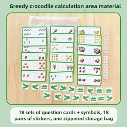 Kapzsi krokodil fejlesztő matematikai játék