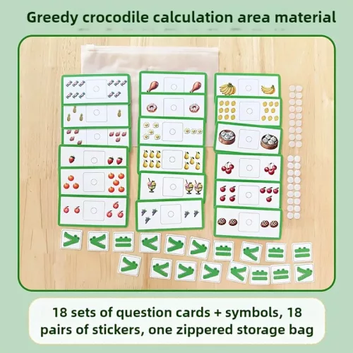 Kapzsi krokodil fejlesztő matematikai játék