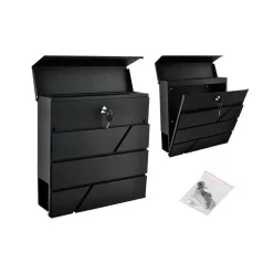   S6238 levéldoboz - antracit színű, modern design, házhoz szállítás, acél anyag
