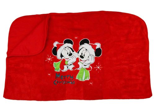 Disney Mickey és Minnie wellsoft takaró Karácsony (70x90)