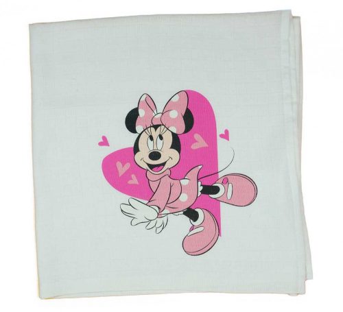 Disney Minnie szívecskés textil pelenka 70x70cm