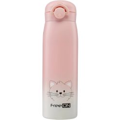 FreeON thermo kulacs 480ml- Pink cica