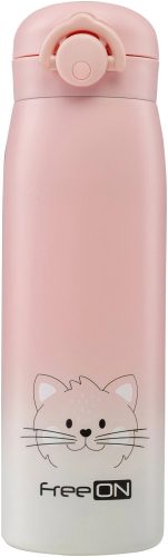 FreeON thermo kulacs 480ml- Pink cica