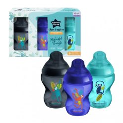   Tommee Tippee CTN cumisüveg szett 3x260ml- Midnight Jungle kék