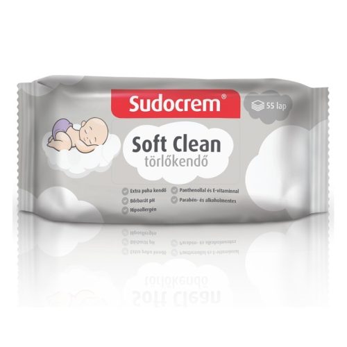 Sudocrem törlőkendő 55 db-os - Soft Clean