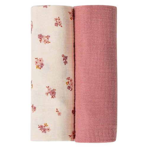 Bubaba muslin pelenka 70x70 cm (2 db)-pink/beige