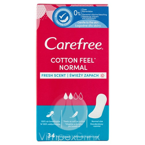 CAREFREE TISZT.BETÉT COTTON FRESH 34DB