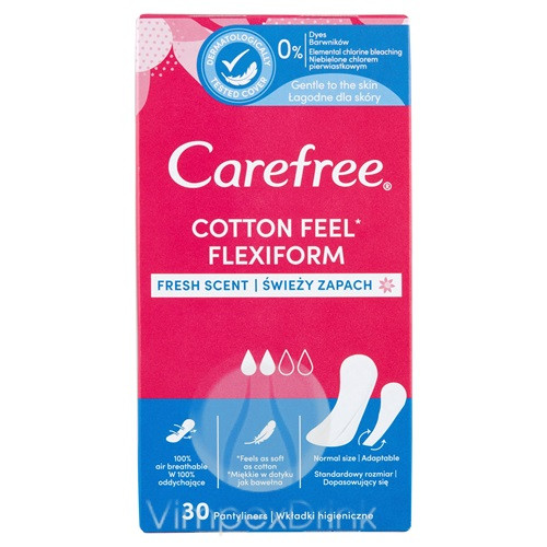 CAREFREE TISZT.BETÉT FLEXI FORM FRESH 30DB